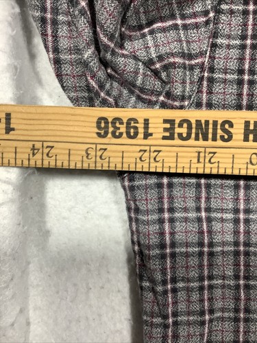 Bugle Boy Classics Pure Cotton Long Sleeve Flannel Men's XL Gray Plaid - Picture 6 of 9