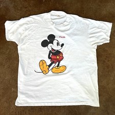 Vintage Mickey Mouse Disney Florida Single Stitch Sherry T-Shirt Made In USA LG