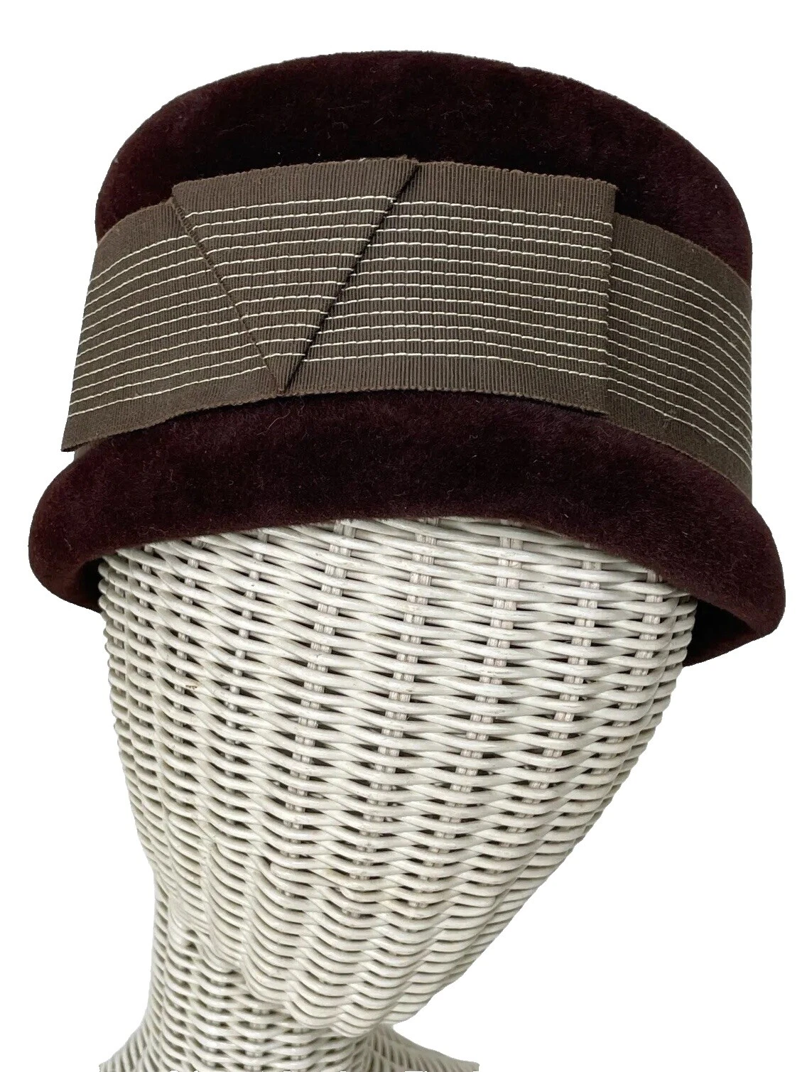 Sombreros vintage casquete Mezcla de lana para Mujeres