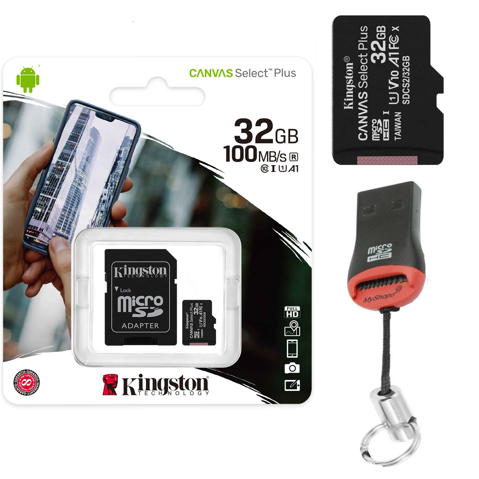 Memory Card Kingston for Oppo A16 Micro SD Card SDXS Canvas 32 - 512 GB