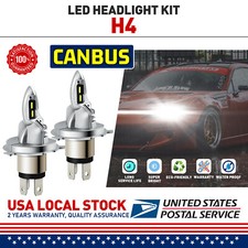 LED Headlight Kit H4 HB2 9003 6000K Hi/Low Bulbs for HONDA CIVIC 1992-2002 2003