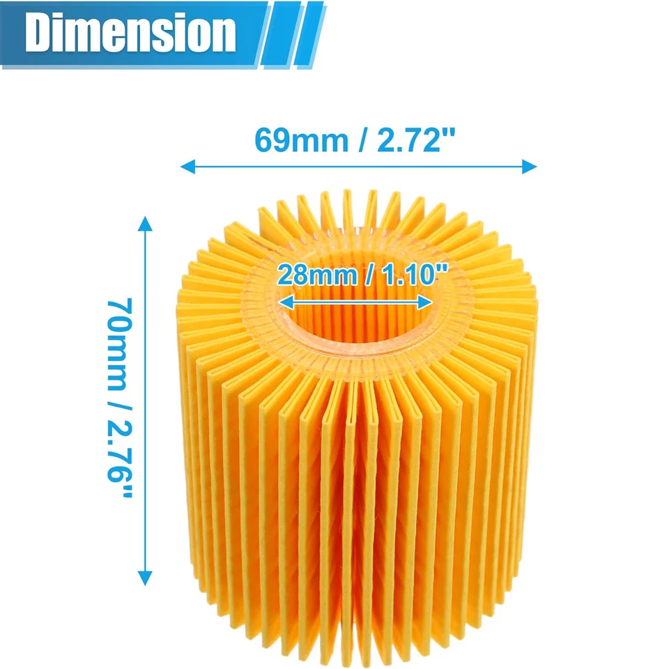 100Pack For Toyota Avalon Camry Highlander RAV4 Tacoma Sienna Engine Oil Filter - Image 4 of 4