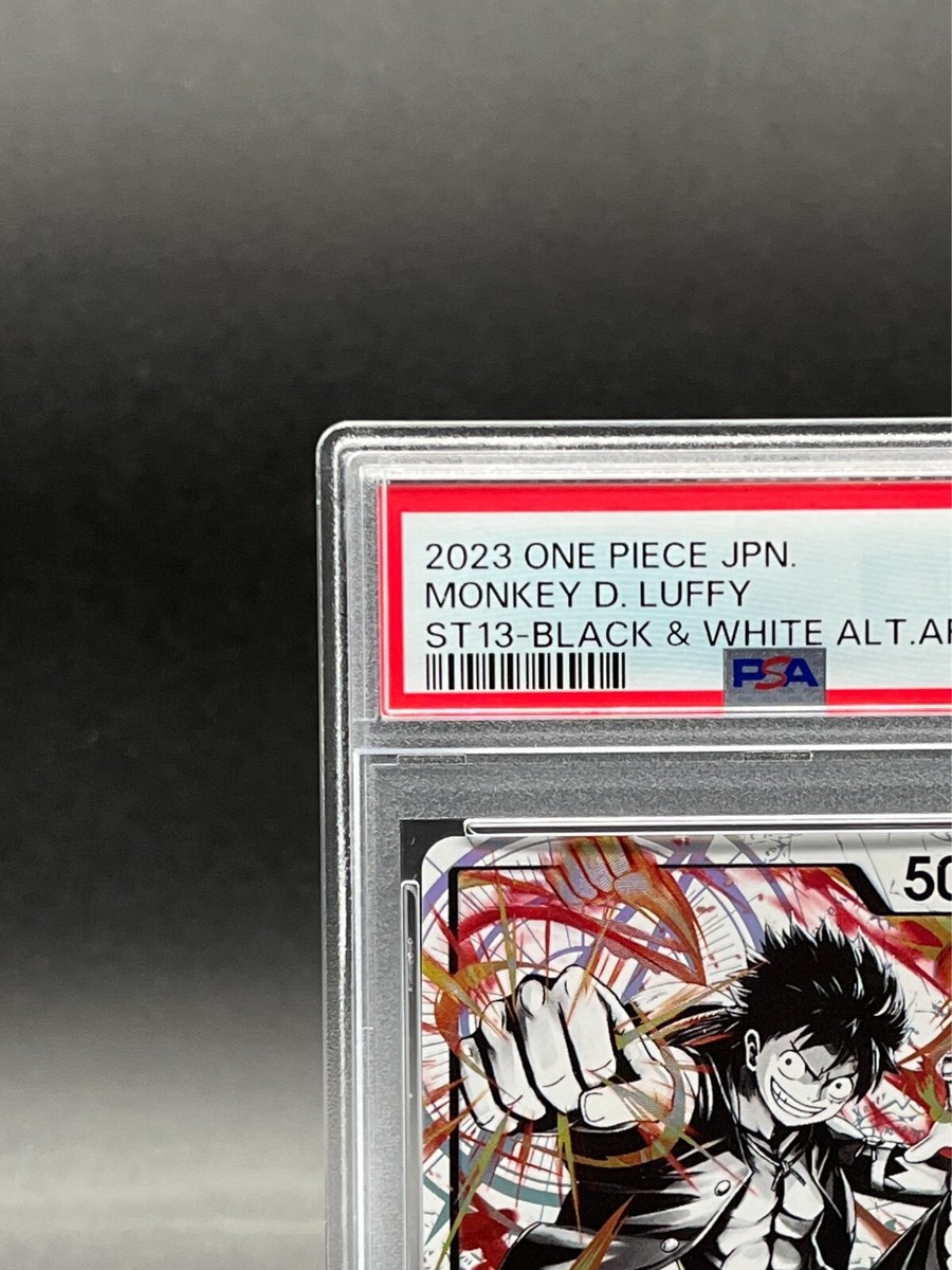 PSA 10 Monkey D Luffy ST13-003 Black White Alt Art One Piece PSA 10 Monkey D Luffy ST13-003 Black White Alt Art One Piece