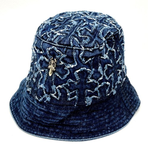 Cross patch Denim Bucket hat 