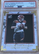 2020 Panini Donruss JOE BURROW RC Elite Series Rookies Rookie PSA 9   **READ**