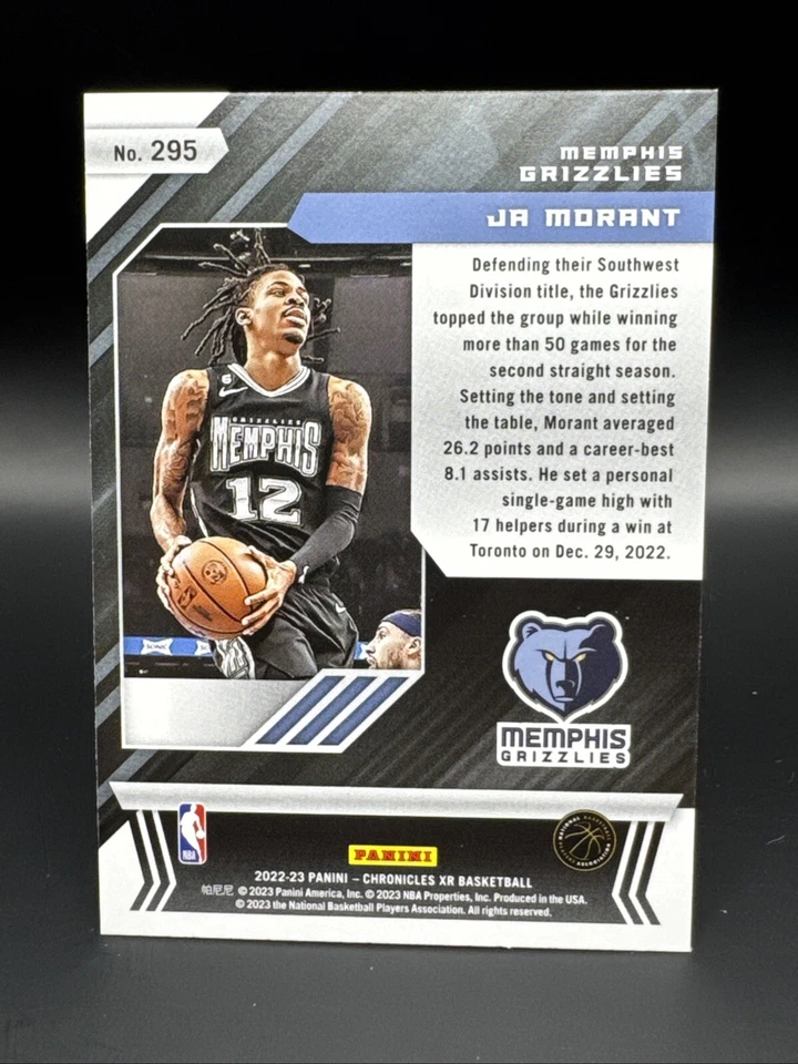 2022-23 Panini Chronicles - Xr Pink #295 Ja Morant - Image 2 of 2
