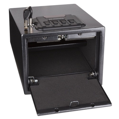 Electronic Gun Safe W/ Digital Keypad Backup Keys Steel Security Valuables New - Picture 3 of 5