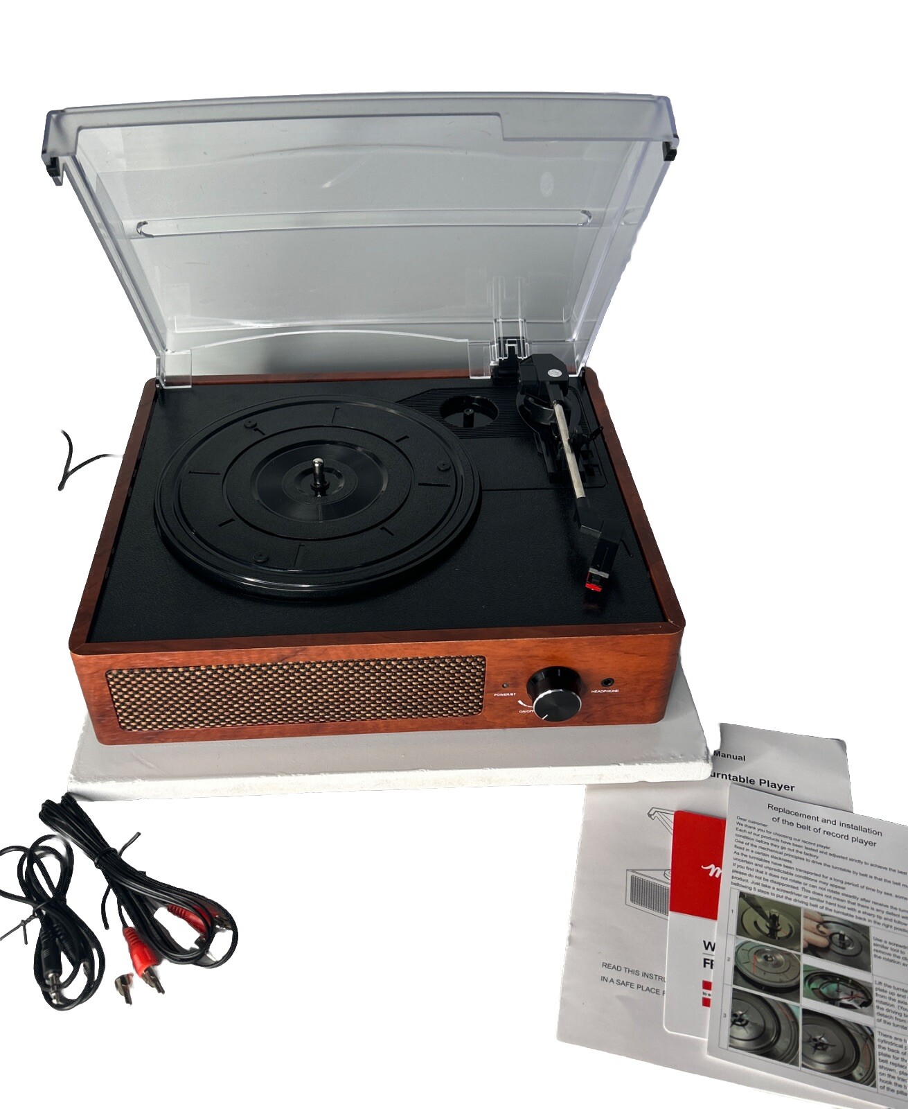 Vintage M49 Bluetooth Vinyl Record Player May Need Repairs