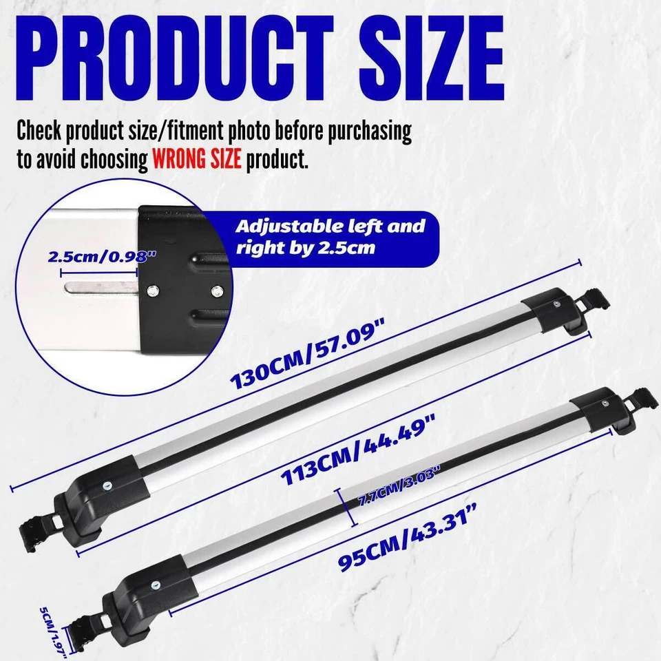 For Chevy Spark Top Roof Racks Cross Bars Cargo Carrier Luggage Aluminum Lock Foto 4 de 4