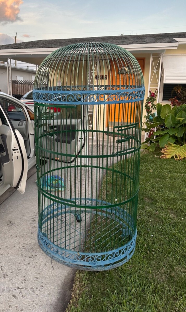 Large Vintage Domed Antique Bird Cage | eBay