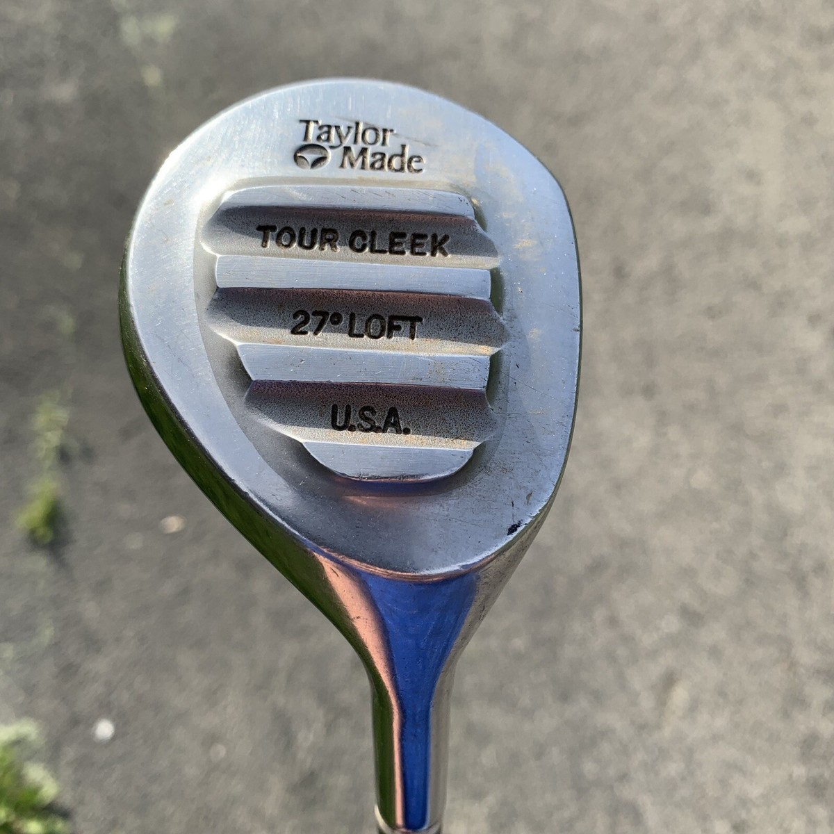 Taylormade Black, Pittsburgh Persimmon Tour Cleek 27° Metal Wood