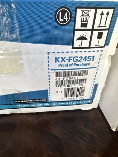 Panasonic KX-FG2451 Fax/Copiatrice in carta normale con 2,4 GHz FHSS GigaRange, senza fili - Foto 12 di 12