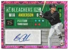 Brian Anderson 2019 Donruss Bleachers Inc. Autograph Pink Fireworks Card #BI-BA