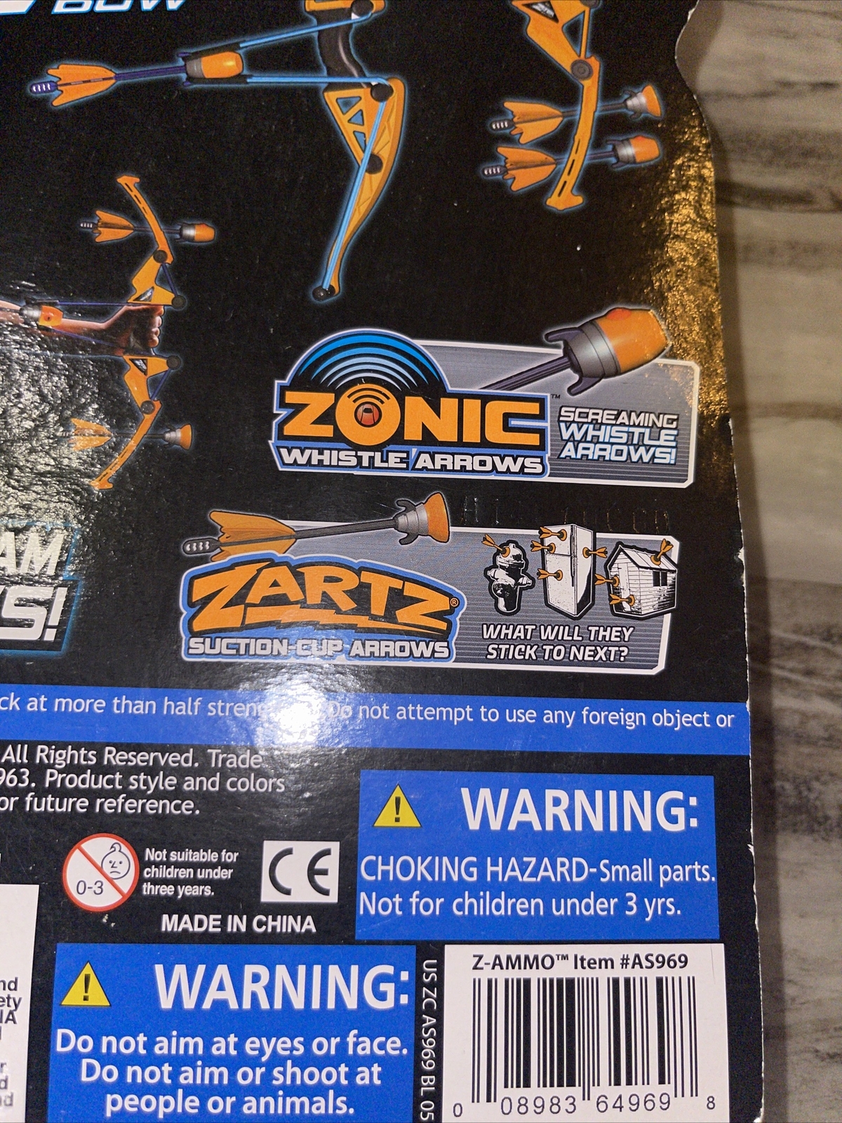 Zing Air Storm ZAmmo Soft Foam Arrows Refill 3 Pack Suction Whistle