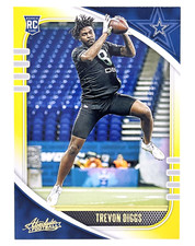 2020 Panini Absolute Yellow #193 Trevon Diggs RC Dallas Cowboys 