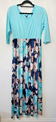Demetory Women's Empire Waist Maxi Dress Chevron Boho Floral Casual Tank  Dress | eBay