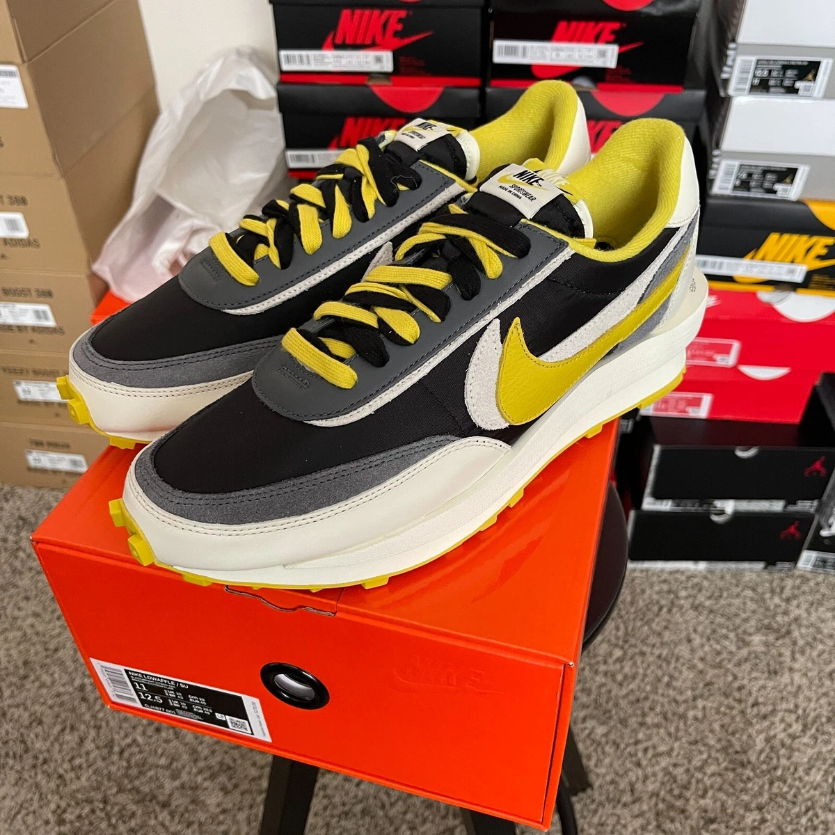 RETAIL - Nike LD Waffle Sacai Undercover Black Bright Citron Size