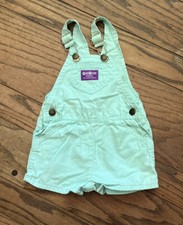 Vintage Baby B'gosh OshKosh Toddler Size 24 M USA Girls Vestback Green Seafoam