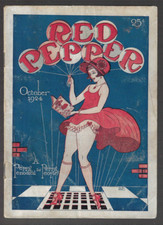 Red Pepper #4 Oct 1924 RARE Humor Flapper Photo Digest- early infinity cover