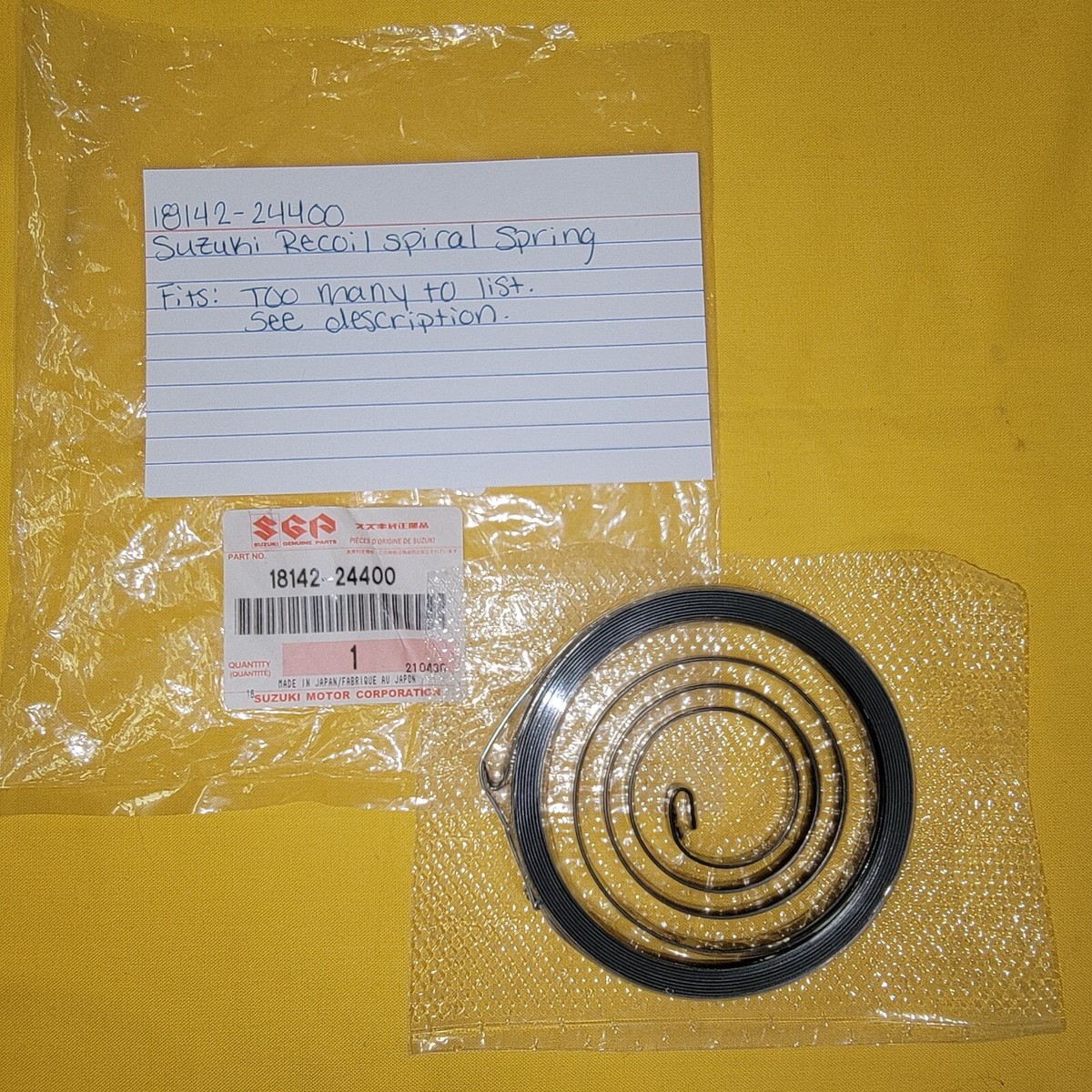 Suzuki Recoil Spiral Spring 18142-24400 | LT125/185 LTF250/500