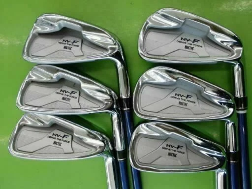 2011 JAPAN MODEL MACGREGOR MACTEC NV-F BLUE 6PC R-FLEX IRONS SET GOLF CLUBS - Image 2 of 4