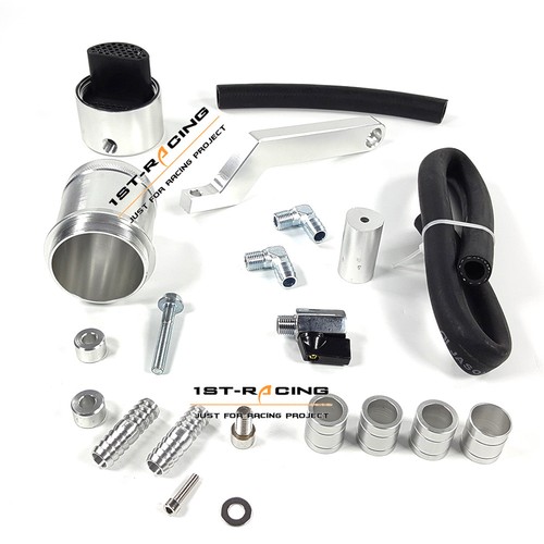Billet Aluminum Catch Can Tank Fit Dodge RAM 5.7L HEMI 1500 2500 3500 2009-2016 - Picture 2 of 4