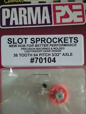 Parma 70104 Slot Sprocket 36 Tooth 64 Pitch 3/32 Axle Gear  Allen Screw Qty. 1