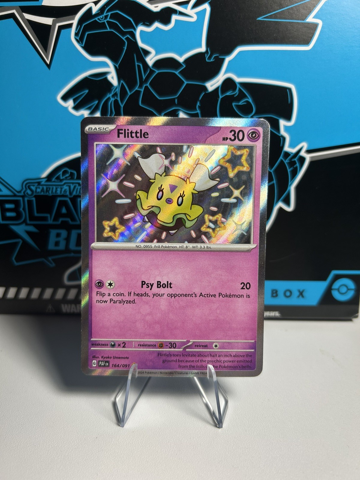 Flittle 164/091 Shiny Rare Pokemon TCG SV: Paldean Fates NM