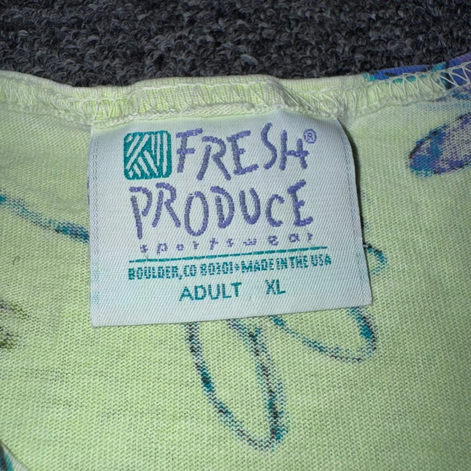 Vestido sin mangas vintage años 90 Fresh Produce floral playa cabaña para mujer - talla XL verde Foto 2 de 4