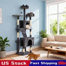 72'' Multi-Level Cat Tree Tower Cat Condo with Scratching Posts Cats Furnitures