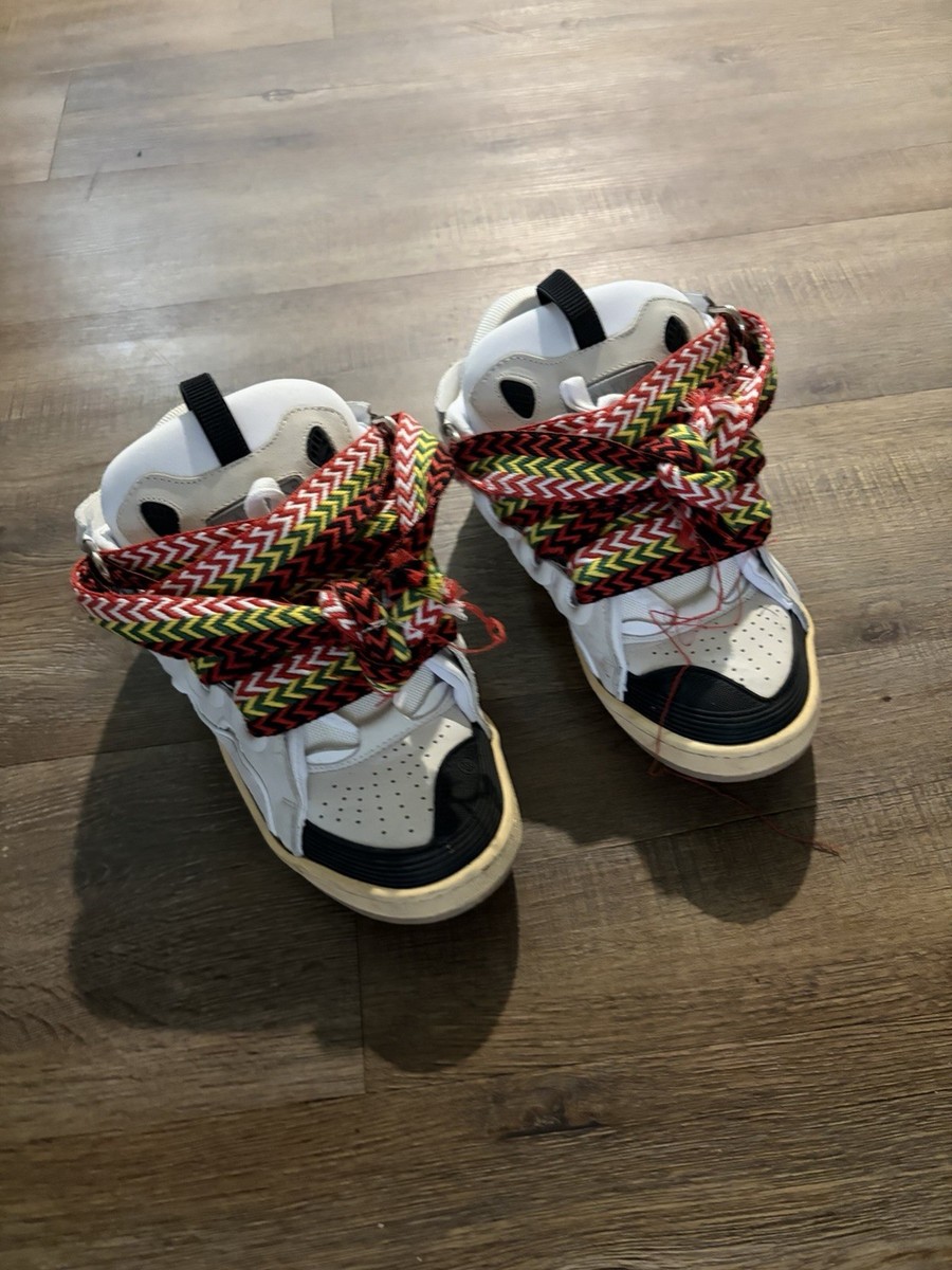 Lanvin Sneakers Multicolor Laces White/Black/Red/Yellow Size 43 | eBay