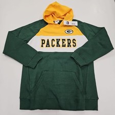 NWT Green Bay Packers NFL Team Apparel Hoodie Sweatshirt Youth XL 14/16 New