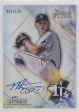 2021 Bowman Sterling Prospect Wave Refractor /125 Nick Bitsko #BSPA-NB Auto 7bt