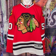 Corey Crawford Reebok Chicago Blackhawks Hockey Jersey Size Small (A7)