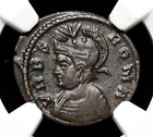 City Commemorative. AD 330-333. Æ, VRBS ROMA, Founding of Rome, NGC VF