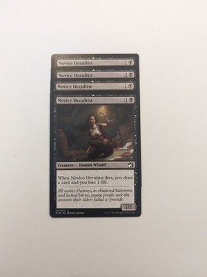 (4) Novice Occultist *PLAYSET* Innistrad: Midnight Hunt Regular NM MTG