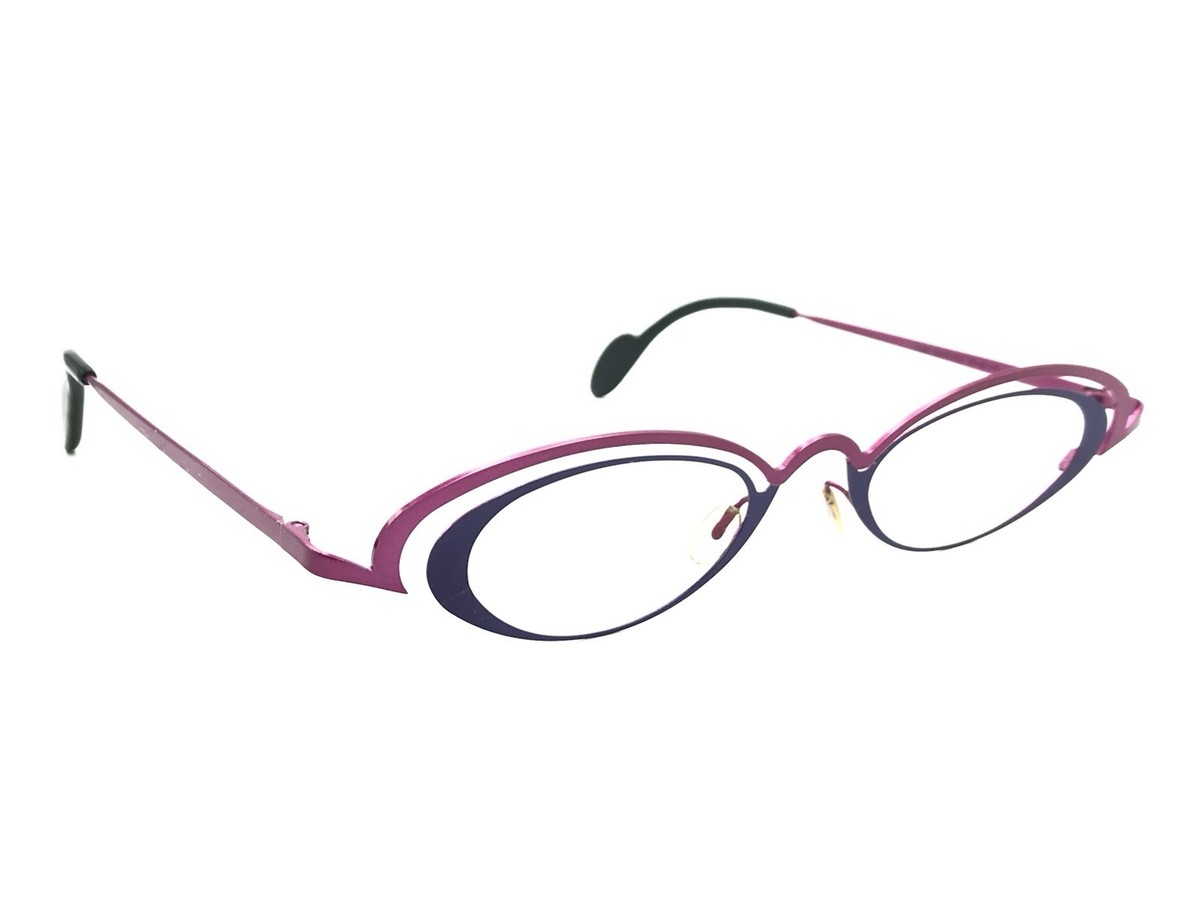 theo persian belgium 278 メガネ① THEO Woman's Persian Pink Purple Oval Cat-Eye Eyeglasses Frames