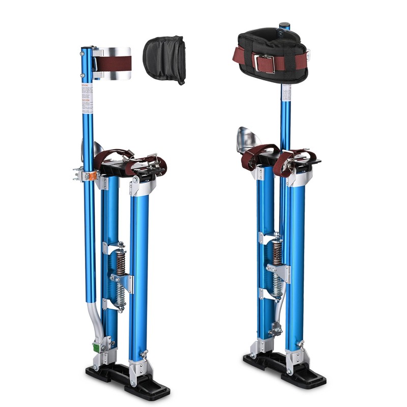 YesSources Drywall Stilts with Leg Pads 24"-40" Adjustable Aluminum Tool Taping