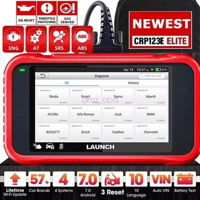 LAUNCH CRP123E OBD Scanner ABS SRS Fault Code Reader Engine Car Diagnostic Tool