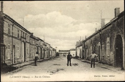 Ak Laimont Lothringen Meuse, Rue du Chateau - 3937347