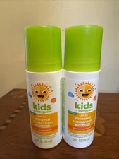 Kids Babyganics Mineral Sunscreen SPF 50 Tropical Roll On 3oz - 2 Pack - NEW