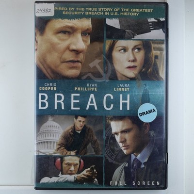 Breach DVD 2007 Chris Cooper Ryan Phillippe Laura Linney Full Screen