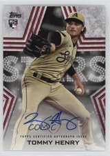 2023 Topps Series 1 Baseball Stars Auto Tommy Henry #BSA-TOH Auto 6o3