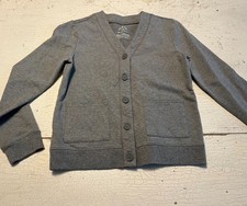Unisex Kid's PRIMARY Size 10 Gray Sweatshirt Cardigan