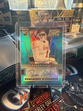 2016 Panini Prizm Collegiate Draft Picks Blue Dominique Alexander #215 Auto