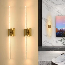 Cordless Wall Sconces Set of 2 Battery Operated - Wireless Rechargeable Wall ...