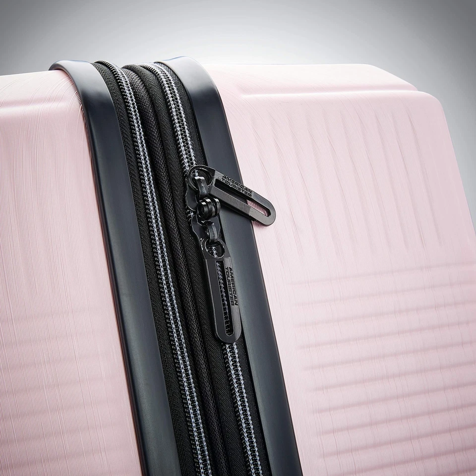 Stratum XLT Expandable Hardside Luggage with Spinner Wheels, Pink Blush, Chec... - Image 3 of 4