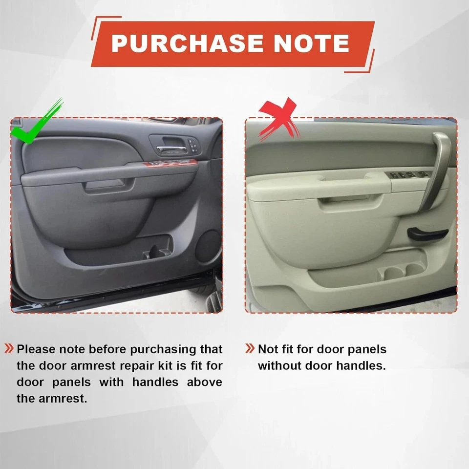 Reparación reposabrazos manija panel puerta izquierda conductor para Chevy GMC Tahoe Silverado 10-14 Foto 2 de 4