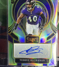 Panini 2025 Select Signatures Teddye Buchanan RC Auto Prizm Ravens #SIP-TBN