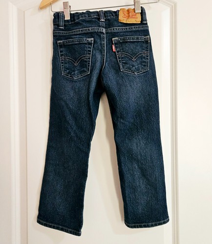 Levis Strauss 511 Boys Medium Wash 5 Pocket Slim Fit Denim Blue Jeans 4 Reg - Picture 4 of 9